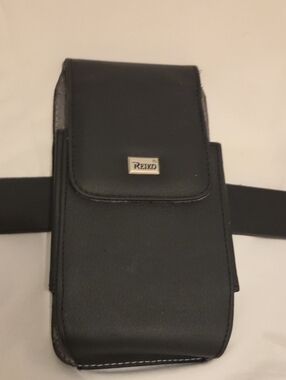 Black Leather Phone Holster Case